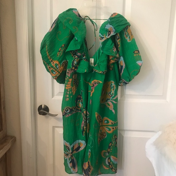 H&M Balloon Sleeve Dress - Size S - Picture 2 of 5